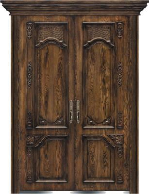 China steel wood security armored door for sale