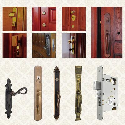 China handles for steel wood security armored doord for sale