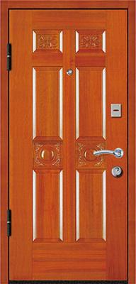 China Italy steel wood security armored door for sale