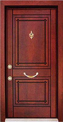 China Turkey steel wood security armored door for sale