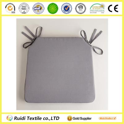 China Soft Cotton Canvas Blend Gray Chair Cushion Cover Includes Corner Chair Ties Office Chair Seat Cover for sale