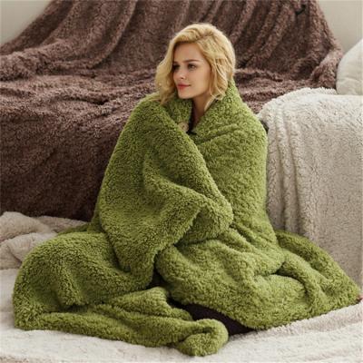 China Hot Sale Super Anti-pilling Double Layer Warm Throw Flannel Fleece Blanket China Manufacturer for sale