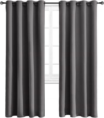 China Insulated Blackout Blackout Curtain Thermal With Grommet Curtain Window Curtain For Bedroom for sale