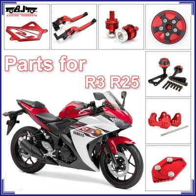 China CNC Milled Custom Motorcycle Parts For YZF R25 Topside Accessories For Yamaha R3 for sale