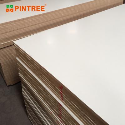 China E1 Grade Board 1220*2440*18mm Pet MDF Board Moisture Proof High Gloss Gray Fiberboard For Home Decoration for sale