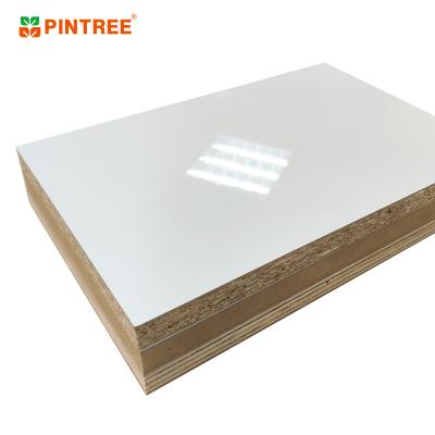 China Hot Selling Modern Product 18mm White Birch Gloss Melamine Sheets Plywood With Ce for sale