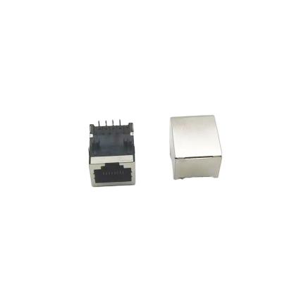 China PCB RJ45 5621-1X1-SC-8C Waterproof 10 Pin Connector Pack Pass Through Ethernet 1 Port Rj45 Angled Female Connector Plug for sale