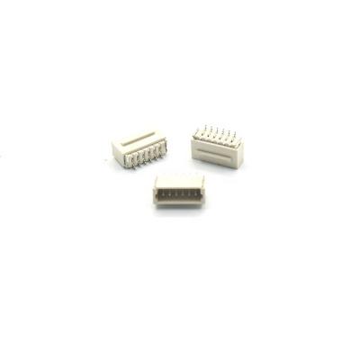 China PCB Sh1.0mm 6pin horizontal with one lock SMT board connector for sale