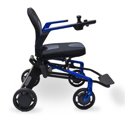 China Magnesium Factory Price One Times Power Electric Wheelchair For Handicapped Portable Handicapped Use for sale