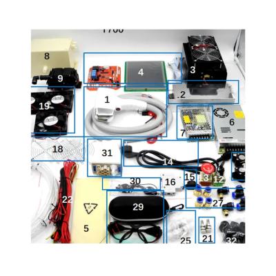 China portable power supply diode laser hand piece KITS machine sets kits spare parts 1064nm 755nm 810nm 808nm vertical filter 15*40 or 15*32 for sale