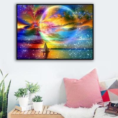 China American Style Sky Mosaic Diamond Painting Kit Wholesale Space DIY Diamond Painting Brilliant Drill for sale