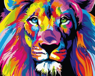 China CLASSIC Custom Animals DIY Painting By Numbers Cute Tiger Lion Dog Elephant 5D Paint By Numbers For Adults And Kids for sale