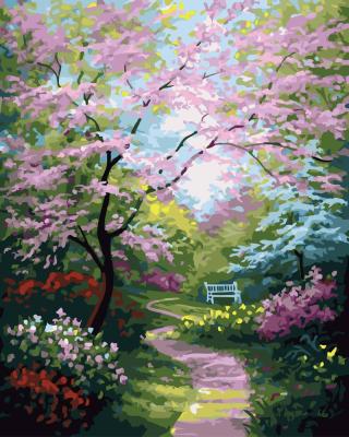 China CLASSIC Customize Landscape DIY Painting By Numbers Beautiful Nature Scene 5D Paint By Numbers For Adults And Kids for sale