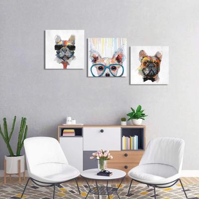 China Pure Tropical Hand Painted Pure Hand Painted Animal Hand Painted Pure Tropical Painting Children's Room Bedroom Decorative Wall Painting Cute Animal Zodiac Oil Painting for sale