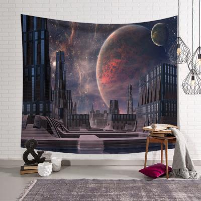 China Simple Night Sky Tapestries For Wall Hanging For Picnic Sky Starry Planets Wall Magic Tapestry For Home Decor for sale