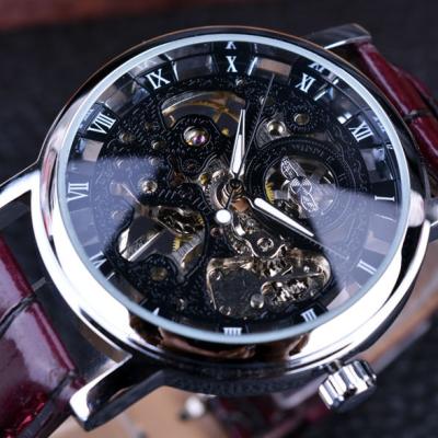 China Skeleton Automatic Mechanical Movement Date Good Quality Watches Men for sale