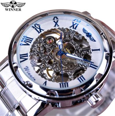 China High Quality Automatic Date Stainless Steel Brand Winner Watch Men for sale