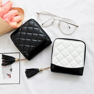 China Luxury Designer Zipper Lady Fashionable Female Short Purse Wallet for sale