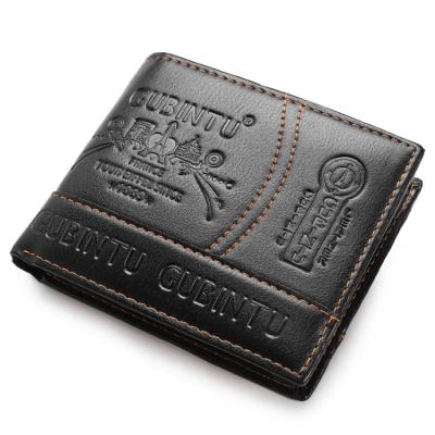 China 2018 Hot Selling Fashionable PU Designer Fashion Slim Wallet Cheap Leather Short Men for sale