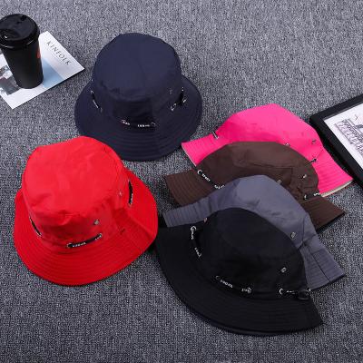 China 2018 New Character Bucket Hats Decorate Fashion Hats Summer Cotton Fishing Unisex Hat for sale