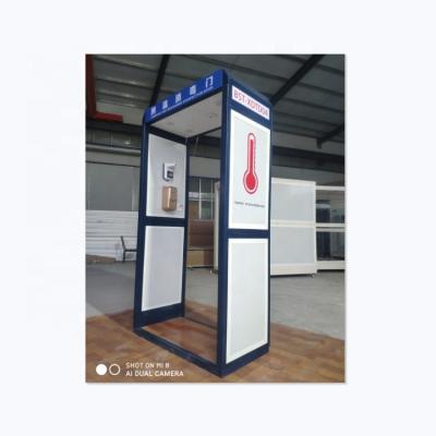 China Temperature measurement Mobile Disinfection Channel induction liquid sprayer disinfection channel gate door for sale