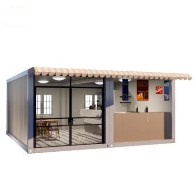 China BST-Factory-made portable prefabricated container house + packed container house restaurant for sale