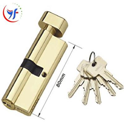 China Chinese brass cylinder 6 pins euro door lock door cylinder lock all in cerraduras brass chinas for sale