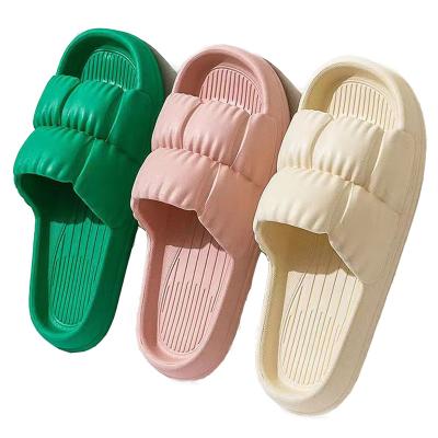 China Cushioning 2023 Private Label EVA Anti-Slip Soft Summer Beach Indoor Casual Flat Unisex Slippers Wholesale Custom Made for sale