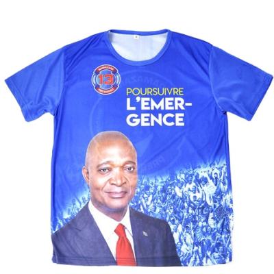 China Factory Direct Sale Promotional 2021 Election T-shirt Anti-Shrink Cotton For Political Campaign T-shirt For Election African Cloth for sale