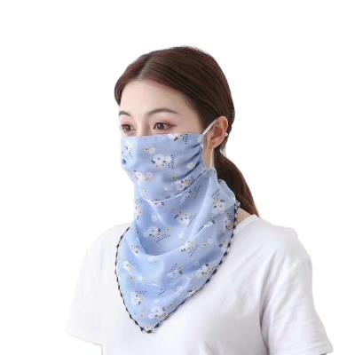 China Outdoor High Quality Lady Neck Chiffon Scarf Women Hijab Recycling Chiffon Chiffon Scarf for sale