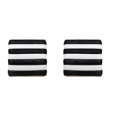 China Free Sample TRENDY Shiny Stripe Leather Pattern Non Tarnish Gold Earrings Faux Leather 925 Stiletto Stud Stud Earrings for sale