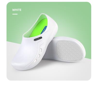 China ANNO White Kitchen Shoes Breathable EVA Shoe Making Machine Oil and Water Resistant Safety Work Shoes Non-Slip Rubber Sole for sale