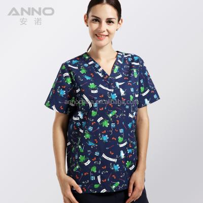 China New Longevity Style Nurse Medical Scrubs Enfermera Uniform for sale