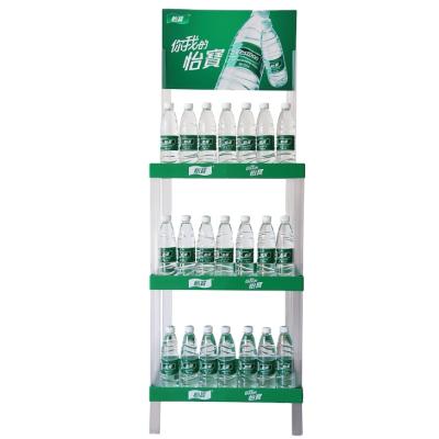 China Eco - Friendly Mineral Water Promotion Display Stand In Supermarket Display for sale