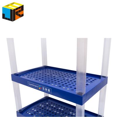 China Single Sided Durable Retail Store Customize New Plastic Display Shelves Stand for sale