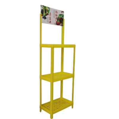 China 60*35cm Single Sided Standing Plastic Rack Display Stand With Hole for sale