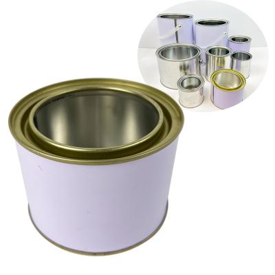 China Newest Style Oxidation Resistance Oil Direct Cans Round Empty Metal Tin Can 1L/Gallon Liter For Paint, Chemicals Coating Customization for sale