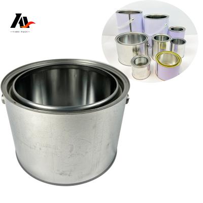 China Oxidation Resistance Manufacturer Printed Round Screw Cap Empty Metal Paint Tin Cans For Painting, Coating Chemicals Customization for sale