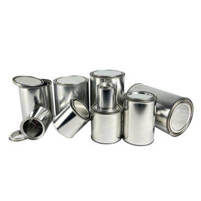 China Newest Style Oxidation Resistance Direct Oil Cans Round Empty Metal Tin Can With Lids Body Welding 1L Liter/Gallon For Paint/Coating/Oil/Ink for sale