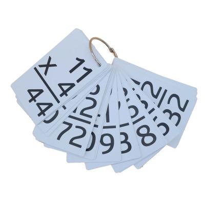 China Printed Paper Free Sample Cheap Price Math Flash Cards Custom Learning Flash Card Memory Card For Kids for sale