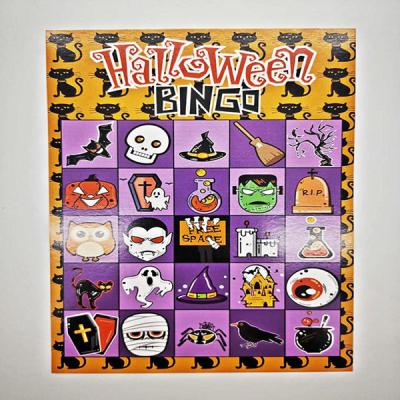 China Paper Custom Design Cheap Price Christmas Bingo Cards Halloween Bingo Cards Making From China for sale