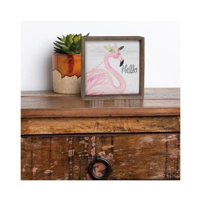 China Eco-friendly Cheap New Product Folk Art Color Customizable Desk Photo Frame Decoration for sale