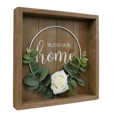 China Eco-friendly in short supply wood and plastic eco-friendly three-dimensional decorative frame for sale