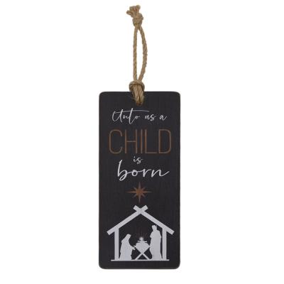 China Eco-friendly Christmas Tree Christmas Tree Wooden Wall Pendant-CHILDREN was born for sale