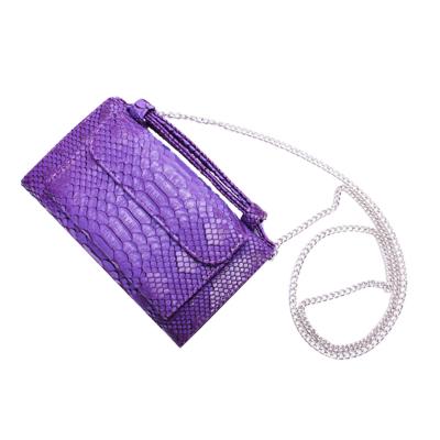 China 2019 New Fashion Evening Handbag Snake Pattern Waterproof Leather Purse Small Chain Shoulder Bag for sale