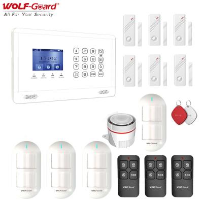 China Tuya 4G Alarm Wifi home gsm intruder security alarm system TFT display support Alexa and Google IFTTT AUTO for sale