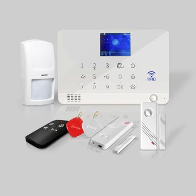 China GM/M Alarm Maker Touch Screen GSM Wifi Tuya Wireless Fire Smoke Smart Home Burglar Alarm Security System for sale