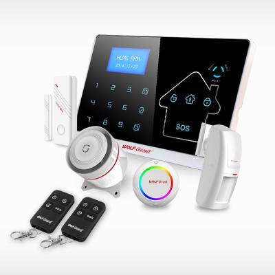 China Home Security Alarm GSM+PSTN AUTO Landline Wired Smart Alarm System with Contact ID APP for sale