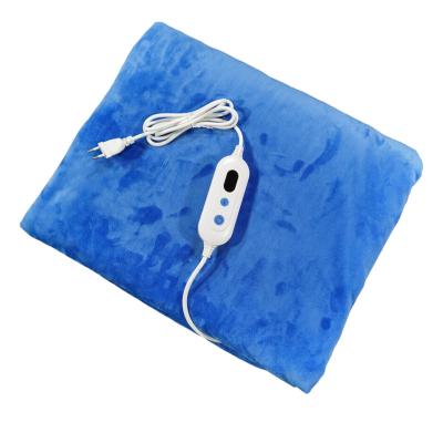 China Overheat Protection 9 Hours Automatic Timer Switch Off Super Soft Cuddly Plush Heating Blanket for sale