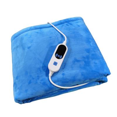 China Quick Heater 240V 100w 130*180cm Micro Soft Fleece Heated Electric Throw Blanket for sale